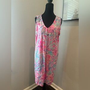 Lilly Pulitzer Sleeveless Dress (L) Isla De Coco Print